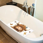 Shower Mat Non Slip 26.8 x 15.1 Inches, Butterfly Cow Bathtub Mat Shower Stall - Image 4