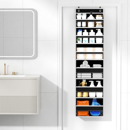 Over The Door Organizer 6 Tiers, Behind The Door Storage Hanging Shelves - Image 2