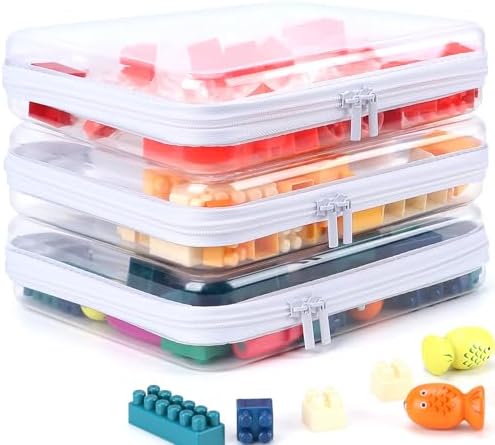 YOPCDJ 3 Pack Clear Hard Shell Zipper Case, Diaper Bag Organizer Pouches by YOPCDJ