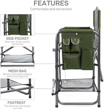EVER ADVANCED 23.2" Medium Tall Director Chair - Image 5