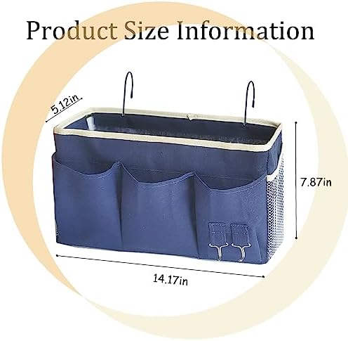 Bedside Caddy, Bedside Hanging Storage Organizer forBunk and Hospital Beds - Image 3