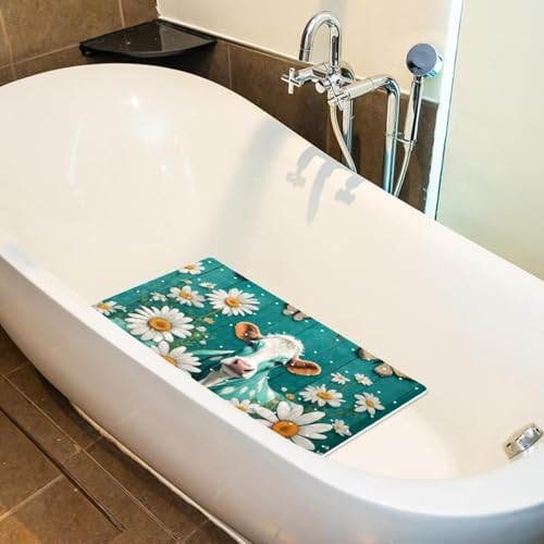 Bath Tub Shower Mat, Washable Bathtub Floor Mats, Suction Cups and Drain Holes - Image 5