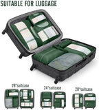 Veken 8 Set Packing Cubes for Travel Essentials, Anti-Wrinkle Buckled Suitcase - Image 6