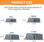 Slow Feeder Dog Bowls Insert, Animire Soft Silicone Slow Eating Dog Food Bowl - Image 4