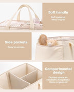 Baby Diaper Caddy Organizer for Wipes, Diapers Storage Basket - Image 3
