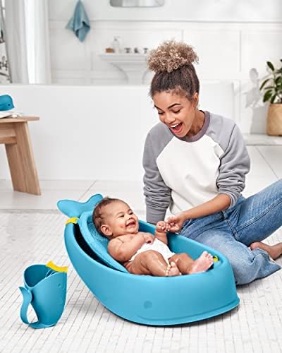 Skip Hop Baby Bath Rinse Cup MOBY Tear-Free Waterfall Rinser Blue Age 0+ - Image 5