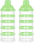 Accmor Formula Dispenser On The Go, 5 Compartments Stackable Formula Container by Accmor