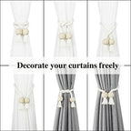 Magnetic Curtain Tiebacks Decorative Tie Back Drapes Holdbacks Nieffeiy - Image 4