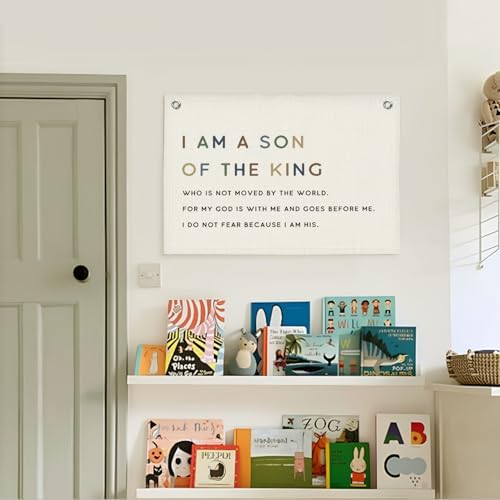 Lacama Christian Wall Decor for Boys Room, Baby Boys Nursery Decor, Bible Verse - Image 2