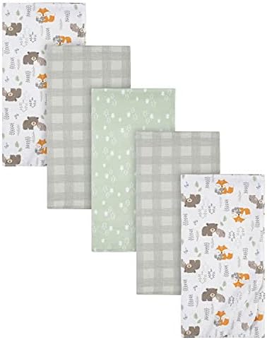 Gerber Boys Newborn Infant Baby Toddler Nursery 100% Cotton Flannel Receiving by Gerber