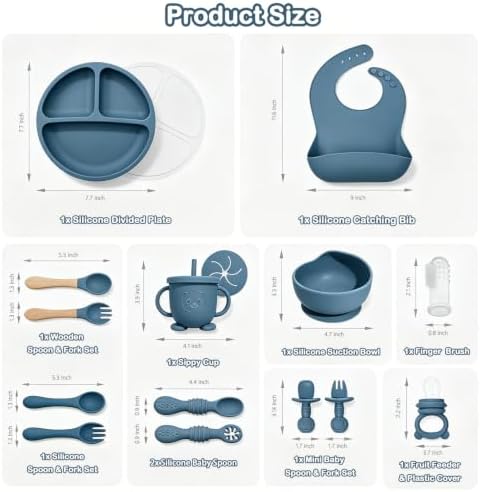 Silicone Baby Feeding Utensils Set - Image 2