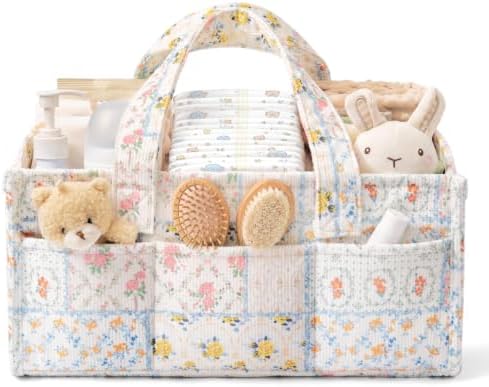 Corduroy Baby Diaper Caddy Organizer by Unknown