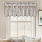 ASPMIZ Farmhouse Valances for Windows, Cotton Linen Kitchen Curtains Valances - Image 2