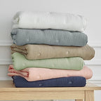 Levtex Baby - Cloud Muslin Crib Bed Set - Baby Nursery Set - Sage and White - Image 5