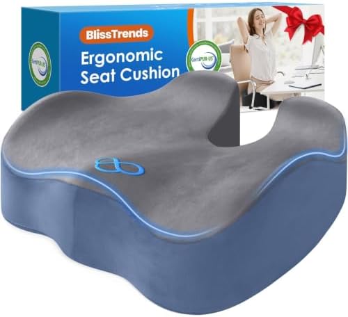 BlissTrends Thick Seat Cushion for Office Chair & Car Seat by BlissTrends