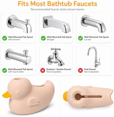 Silicone Bath Faucet Cover for Kids, Bath Spout Cover for Tub, Bathtub Faucet - Image 4