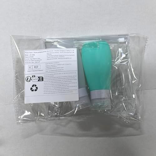 LUFEVRM 2 Pcs Silicone Travel Bottles, 3oz Leak Proof Refillable Squeeze - Image 2