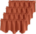 NICETOWN Burnt Orange Blackout Valances by NICETOWN