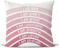 QIYUHOY Boho Rainbow Classroom Throw Pillow Covers, 20x20 Inch Pillowcase by QIYUHOY