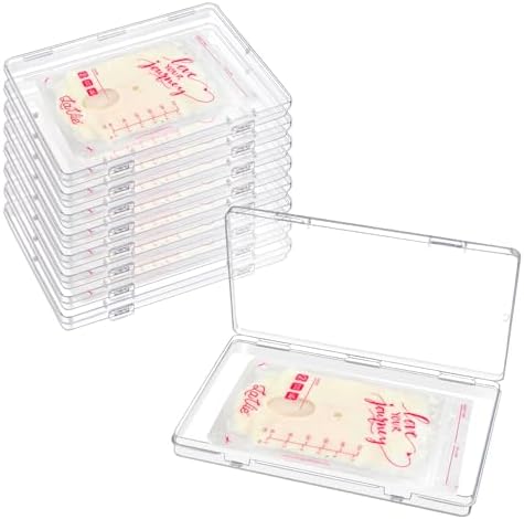 8 Pack Clear Clear Freeze Flat Breastmilk Storage Organizer, Space Saving by Unknown