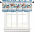 Vandarllin Coastal Beach Kitchen Curtains Valances by VandarllinHomeKitchenDecor
