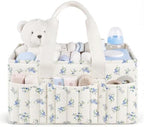 Floral Baby Diaper Caddy Organizer by Unknown