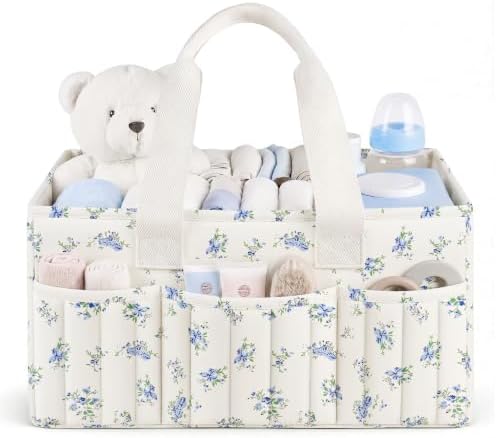 Floral Baby Diaper Caddy Organizer by Unknown