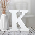 AOCEAN 4 Inch White Wood Letters Unfinished Wood Letter by AOCEAN