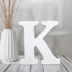 AOCEAN 4 Inch White Wood Letters Unfinished Wood Letter by AOCEAN