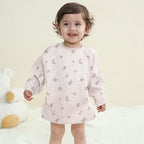 Susurration Baby Long Sleeve Bib Waterproof Sleeved Bib Smock - Image 2