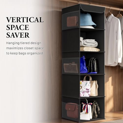 Simple Houseware 5 Shelf Hanging Closet Organizer - Image 7