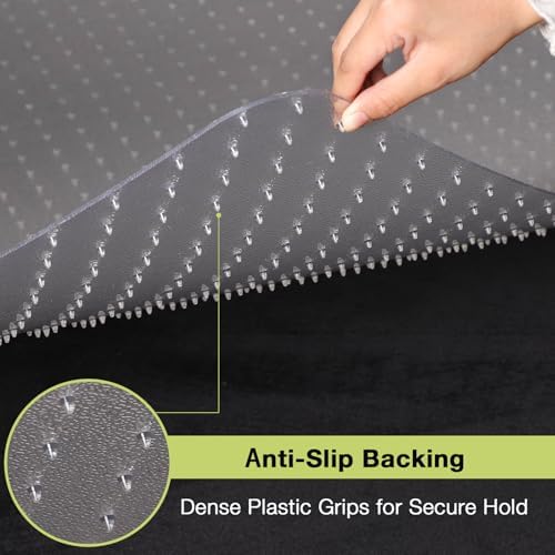 【Shipped Flat】 2 Packs 45" x 53" Clear HeavyDuty Office Chair Mat - Image 3