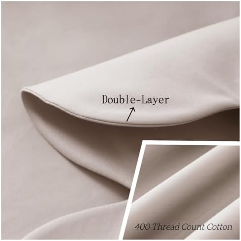 Shunjie.Home Scallop Edge Crib Skirt Ivory, 100% Egyptian Cotton 400 Thread - Image 3