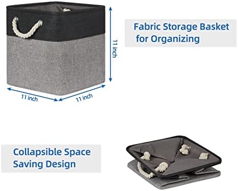 Temary Storage Baskets 4 Pack Fabric Storage Cubes Basket - Image 7