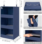 GRANNY SAYS 3-Shelf Hanging Closet Organizer, Foldable Storage - Image 3