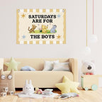 Boy Room Playroom Wall Decor Hanging Banner Boy Nursery Decor 30"x20" - Image 5