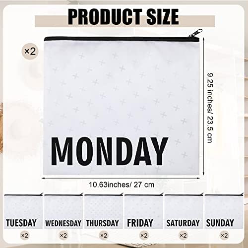 Oudain 14 Pcs Kids Packing Cubes of Week Baby Travel Organizer Pouches - Image 2