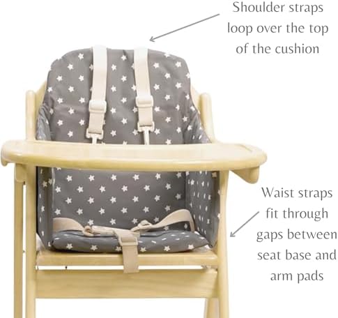 Messy Me High Chair Cushion for Wooden High Chairs - Image 4