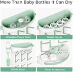 Momcozy Baby Bottle Drying Rack, 18 Bottles Vertical Space Saving - Image 6