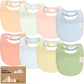 KeaBabies 8-Pack Organic Baby Bibs by KeaBabies