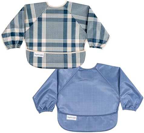 Tiny Twinkle Long Sleeve Bib for Babies & Toddlers | 2-Pack Waterproof Smock by TinyTwinkle