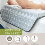 Puj – Pad Bathtub Arm Rest, Extra Comfortable Elbow Rest, Firm-Grip Baby Bath - Image 3