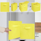 2 Pcs Storage Cubes, 10.5 Inch Collapsible Storage Bins, Fabric Foldable Bins - Image 4