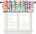 Alphabet Valances Curtains Cartoon Animal Education Letter Pattern Window by Unknown