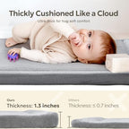 Baby Play Mat for Floor, Velvet Play Mat - Image 3