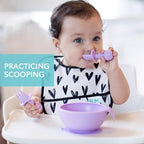 Bumkins Baby Utensils Set, Chewtensils Silicone Spoons - Image 4