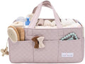 Lily Miles Baby Diaper Caddy Organizer, Quilted Nursery Storage Organizer by LilyMiles