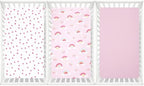 david's kids 3 Pack Fitted Crib Sheets, Ultra Soft Breathable Comfortable Baby - Image 7