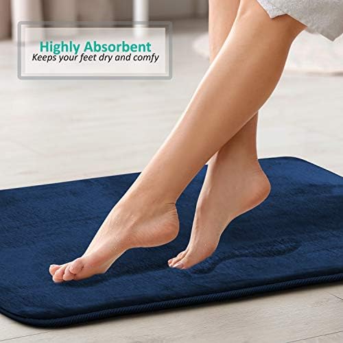 Clara Clark 2 Piece Bathroom Rugs, Velvet Memory Foam Bath Mat Set, Non-Slip - Image 7
