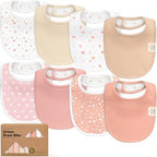 KeaBabies 8-Pack Organic Baby Bibs by KeaBabies
